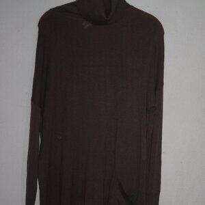 DG2 Diane Gilman Brownish-Green Turtleneck Sweater W/ Matching Straight-leg Pant